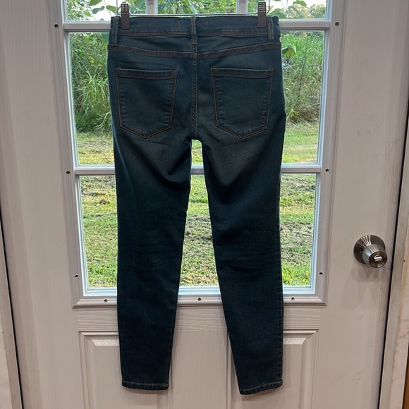 Free people skinny blue denim  jeans size 25 - Picture 3 of 5